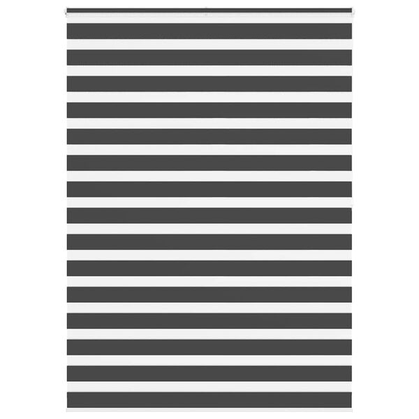 vidaXL Ζέβρα τυφλή Μαύρο Πλάτος υφάσματος 150,9 εκ. Πολυεστέρας