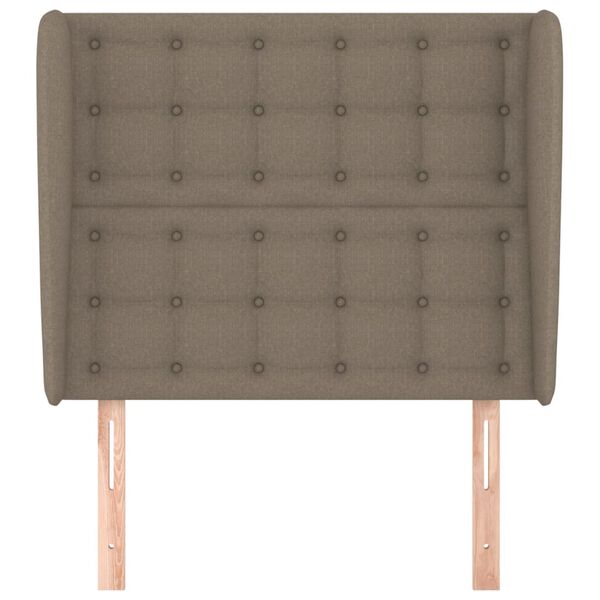 vidaXL Κεφαλάρι με Πτερύγια Taupe 83x23x118/128 εκ. Υφασμάτινο