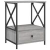 vidaXL Κομοδίνα 2 τεμ Γκρι Sonoma 50x41x65 εκ. από Επεξεργασμένο Ξύλο