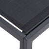 vidaXL Σετ Καναπέ Κήπου με μαξιλάρι 6 pcs Μαύρο Αλουμίνιο