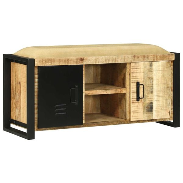 vidaXL Ντουλάπα Καφέ 100 x 35 x 50 εκ Μασίφ ξύλο μάνγκο