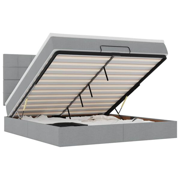 vidaXL &Omicron;&theta;&omega;&mu;&alpha;&nu;&iota;&kappa;ό &kappa;&rho;&epsilon;&beta;ά&tau;&iota; &mu;&epsilon; &sigma;&tau;&rho;ώ&mu;&alpha;&LEDs &Alpha;&nu;&omicron;&iota;&chi;&tau;ό &gamma;&kappa;&rho;&iota; 160x200cm Ύ&phi;&alpha;&sigma;&mu;&alpha;