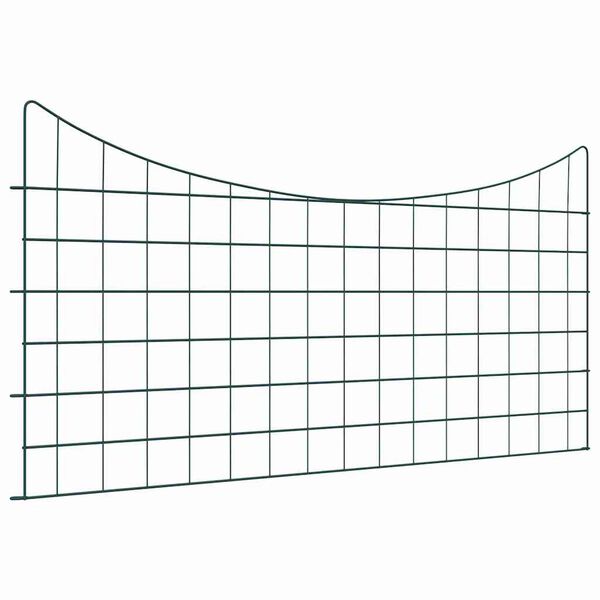 vidaXL Σετ φράχτη για λιμνούλες 5 pcs Πράσινο 100 x 50 cm Ατσάλι