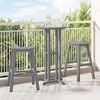 vidaXL Μπαρ σκαμπό 2 pcs Ανοιχτό γκρι 52 x 43 x 73.5εκ HDPE