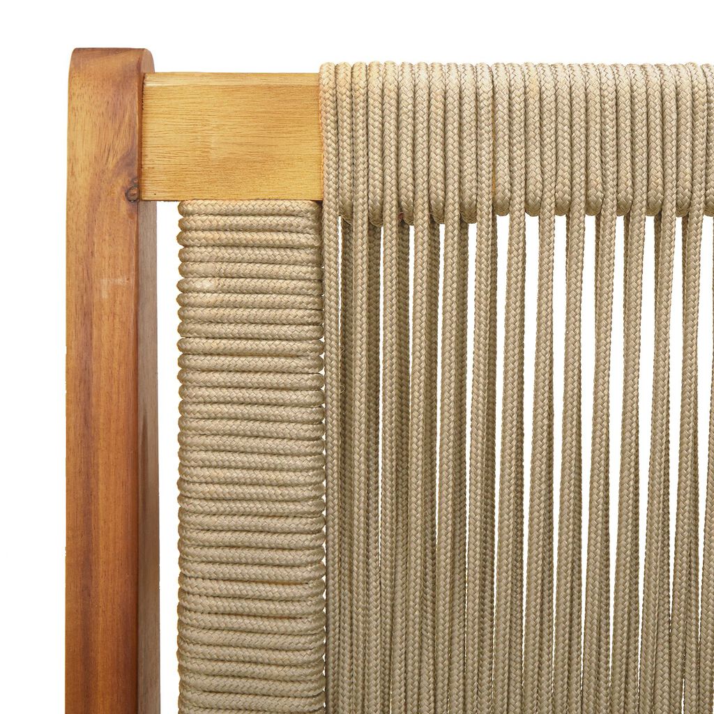 vidaXL Πάγκος Κήπου Μπεζ 76x122x73 εκ. Μασίφ Ξύλο Ακακίας