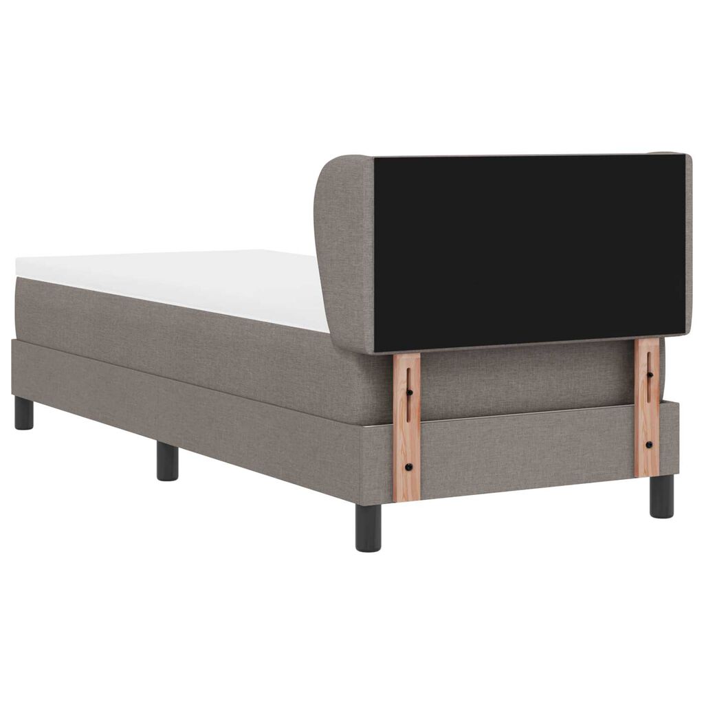 vidaXL Κρεβάτι Box Spring με στρώμα Ταούπ 80x200 εκ Fabric