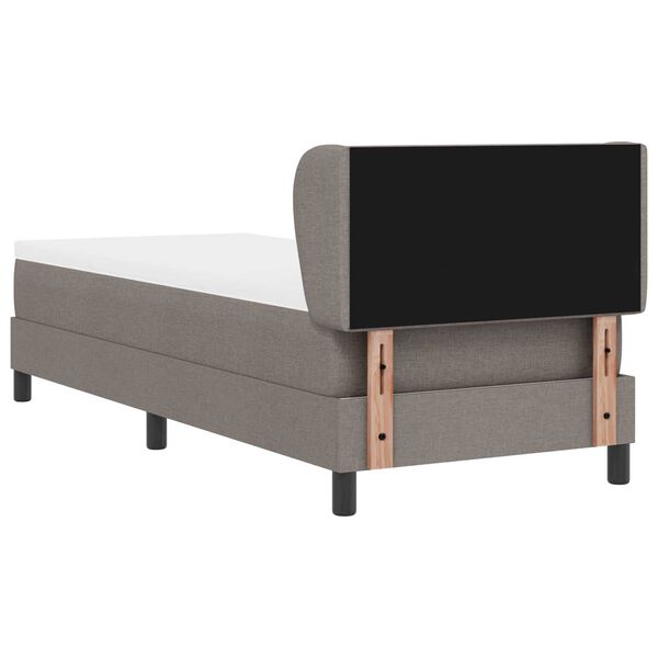 vidaXL Κρεβάτι Box Spring με στρώμα Ταούπ 80x200 εκ Fabric