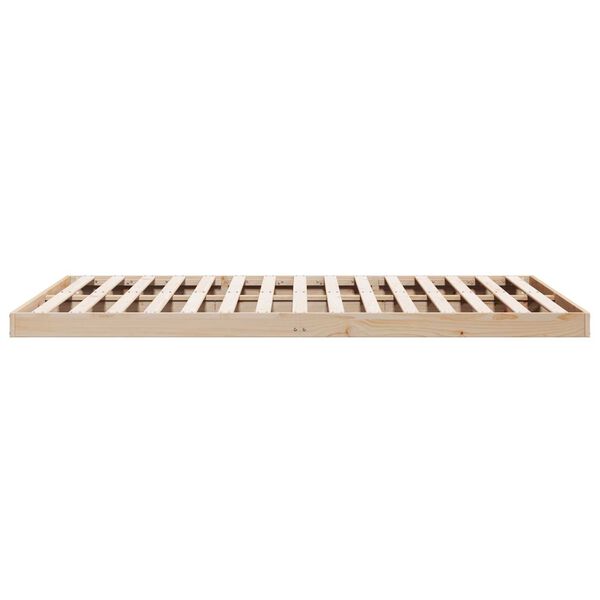 vidaXL Κρεβάτι με Σκελετό 200x220 εκ. από Σκληρό Ξύλο Πεύκου