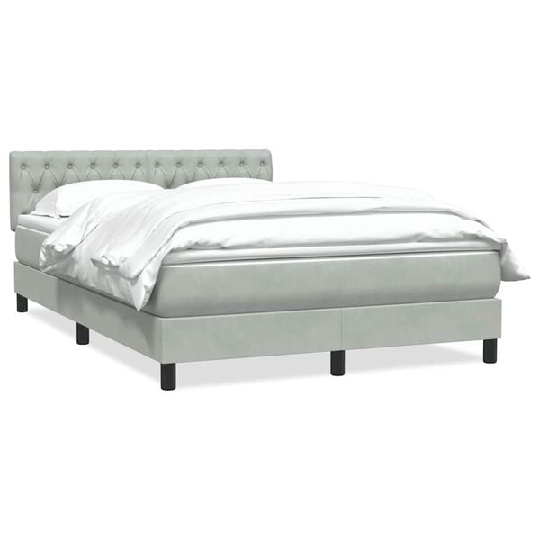 vidaXL &Kappa;&rho;&epsilon;&beta;ά&tau;&iota; Boxspring &mu;&epsilon; &Sigma;&tau;&rho;ώ&mu;&alpha; &Alpha;&nu;&omicron;&iota;&chi;&tau;ό &Gamma;&kappa;&rho;&iota; 160x220 &epsilon;&kappa;. &Beta;&epsilon;&lambda;&omicron;ύ&delta;&iota;&nu;&omicron;