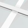vidaXL Συρόμενη Πόρτα Λευκή Αμμοβολή 76 x 205 εκ. Γυαλί ESG/Αλουμίνιο
