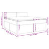 vidaXL &Kappa;&rho;&epsilon;&beta;ά&tau;&iota; Boxspring &mu;&epsilon; &Sigma;&tau;&rho;ώ&mu;&alpha; &Mu;&alpha;ύ&rho;&omicron; 180x200 &epsilon;&kappa;. &Beta;&epsilon;&lambda;&omicron;ύ&delta;&iota;&nu;&omicron;