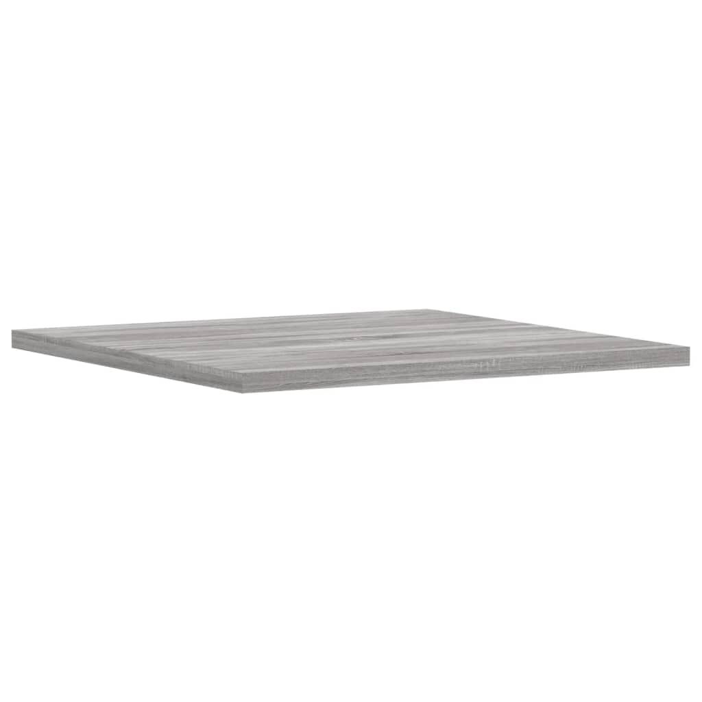 vidaXL Ράφια Τοίχου 4 τεμ. Γκρι Sonoma 40x40x1,5 εκ. Επεξεργ. Ξύλο