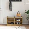 vidaXL Πάγκος διαδρόμου "SANDNES" 87x40x50 εκ. Πεύκο μασίφ ξύλο