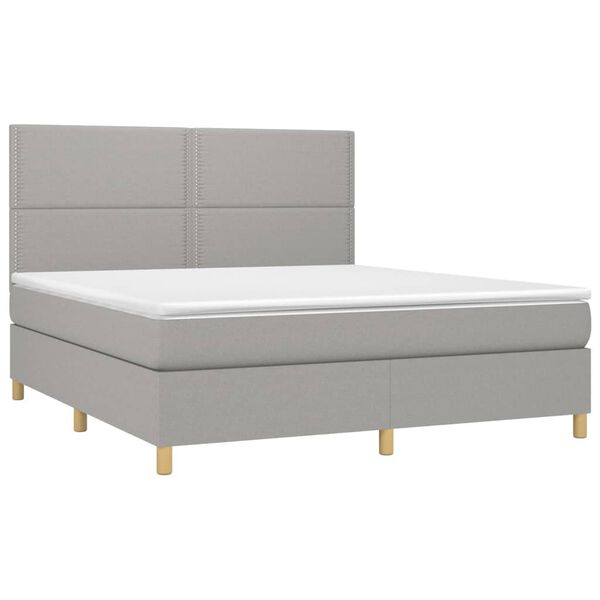 vidaXL &Kappa;&rho;&epsilon;&beta;ά&tau;&iota; Boxspring &mu;&epsilon; &Sigma;&tau;&rho;ώ&mu;&alpha; &Alpha;&nu;&omicron;&iota;&chi;&tau;ό &Gamma;&kappa;&rho;&iota; 180x200 &epsilon;&kappa;. &Upsilon;&phi;&alpha;&sigma;&mu;ά&tau;&iota;&nu;&omicron;