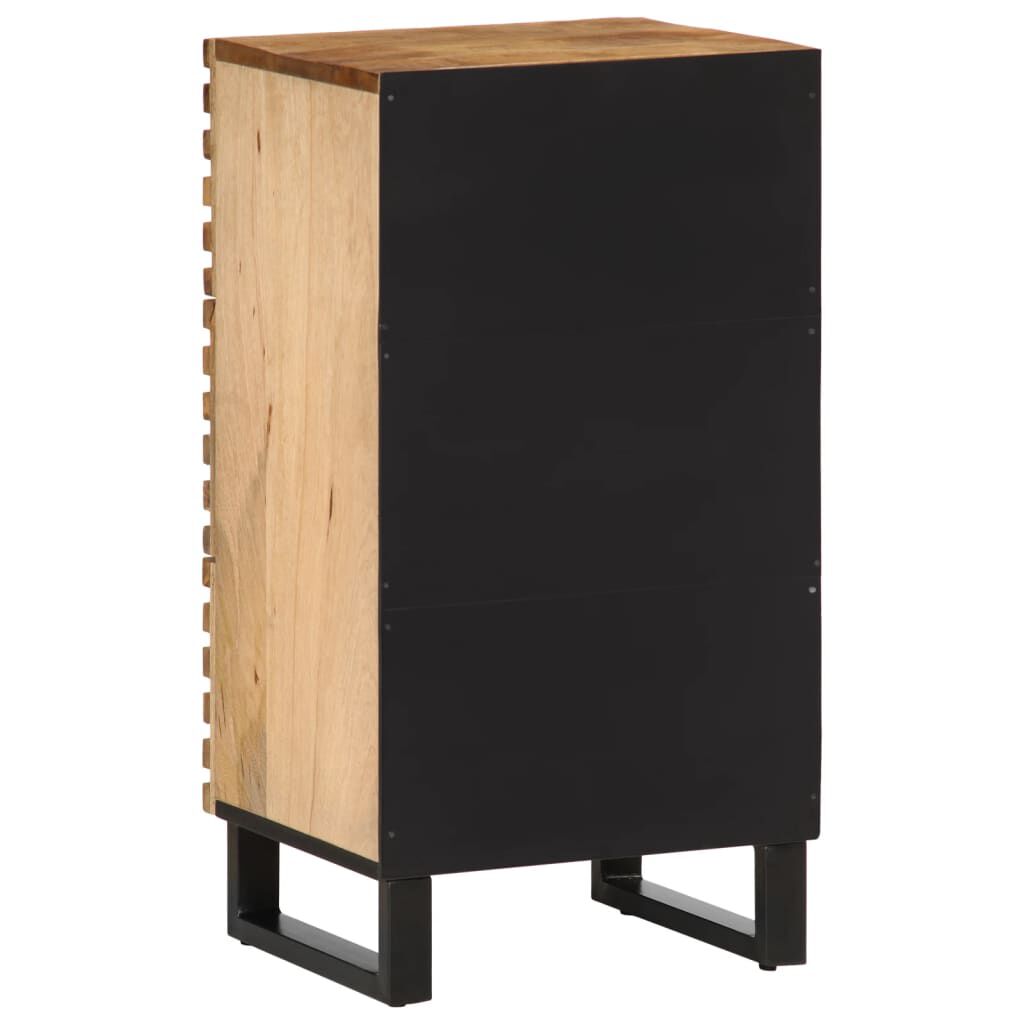vidaXL Ντουλάπι 40 x 34 x 75 εκ. από Μασίφ Ακατέργαστο Ξύλο Μάνγκο