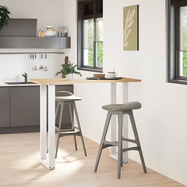 vidaXL &Pi;ό&delta;&iota;&alpha; &Tau;&rho;&alpha;&pi;&epsilon;&zeta;&iota;&omicron;ύ &Mu;&pi;&alpha;&rho; &sigma;&epsilon; &Sigma;&chi;ή&mu;&alpha; U 2 &tau;&epsilon;&mu;. &Lambda;&epsilon;&upsilon;&kappa;ά 40x (110-111) &epsilon;&kappa;. &Alpha;&tau;&sigma;ά&lambda;&iota;