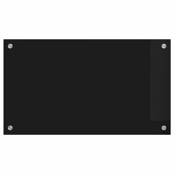 vidaXL Πίσω Πάνελ Κουζίνας Μαύρο 70 x 40 cm σκληρυμένο γυαλί