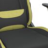 vidaXL Καρέκλα Gaming Μαύρη/Αν. Πράσινο Ύφασμα με Υποπόδιο