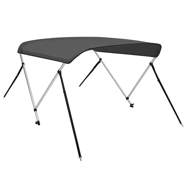 vidaXL Τέντα Σκάφους με 2 Αψίδες Ανθρακί 150x120x110 εκ.