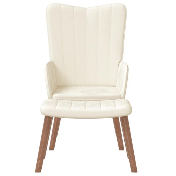 vidaXL &Pi;&omicron;&lambda;&upsilon;&theta;&rho;ό&nu;&alpha; Relax &Lambda;&epsilon;&upsilon;&kappa;ό &Kappa;&rho;&epsilon;&mu; &Beta;&epsilon;&lambda;&omicron;ύ&delta;&iota;&nu;&eta; &mu;&epsilon; &Sigma;&kappa;&alpha;&mu;&pi;ό