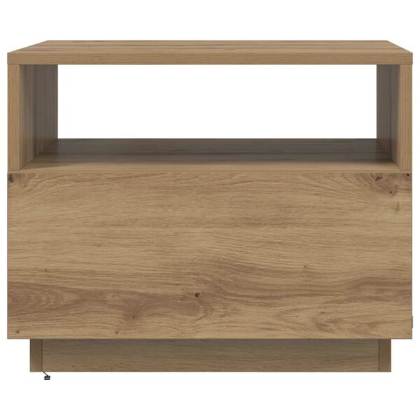 vidaXL Τραπεζάκι Σαλονιού με LED Artisan Δρυς 50x49x40 εκ.