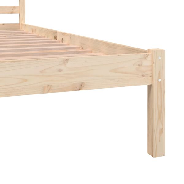 vidaXL Πλαίσιο Κρεβατιού 150 x 200 εκ. Μασίφ Ξύλο Πεύκου King Size