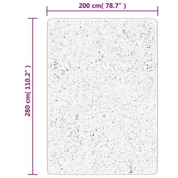vidaXL Χαλί OVIEDO με Κοντό Πέλος Κόκκινο 200 x 280 εκ.