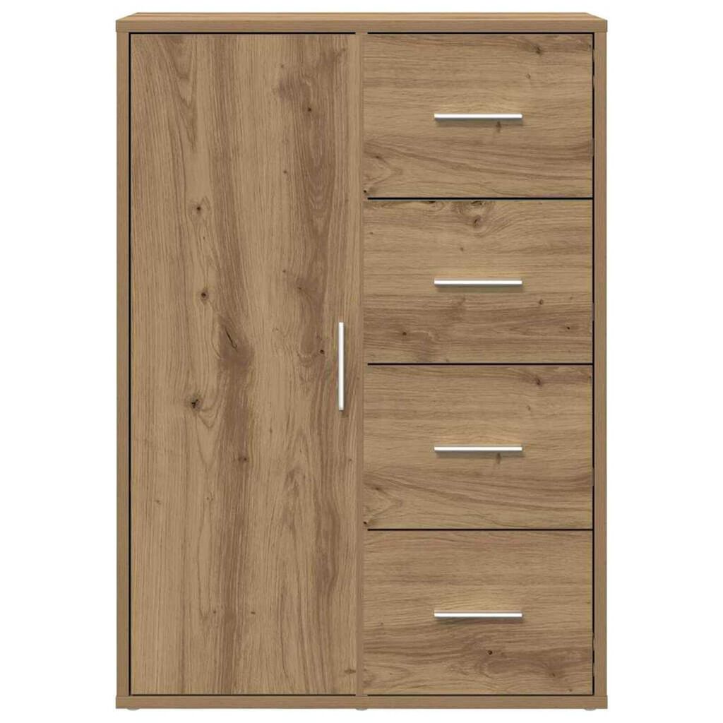 vidaXL Πλαϊνό γραφείο artisan δρυς 60 x 31 x 84 εκ. Επεξεργασμένο ξύλο