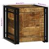 vidaXL Κουτί αποθήκευσης 40 x 40 x 40 cm Μασίφ ξύλο μάνγκο