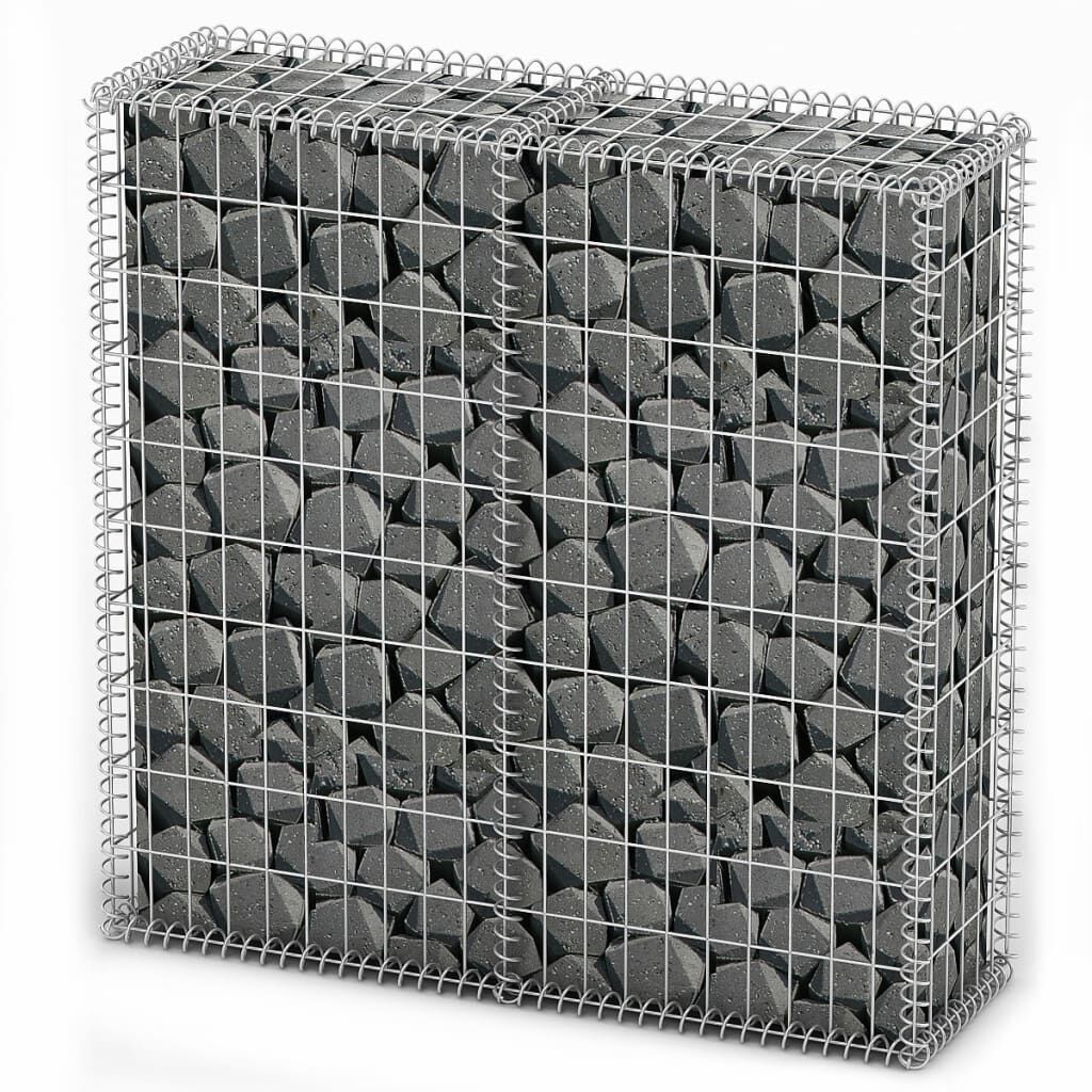 vidaXL Συρματοκιβώτιο 100 x 100 x 30 εκ. Γαλβανισμένο Σύρμα με Καπάκια