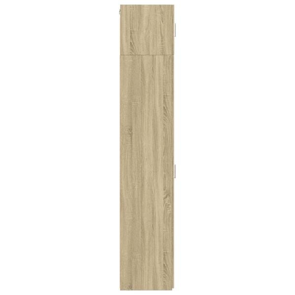 vidaXL Ντουλάπι Αποθήκευσης Στενό Δρυς 30x42,5x225 εκ. Επεξεργ. Ξύλο