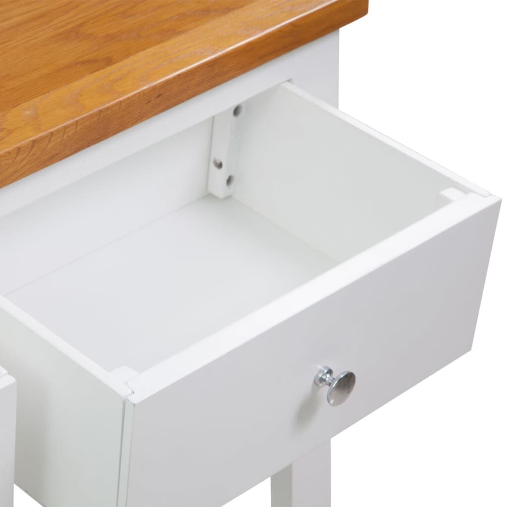 vidaXL Τραπέζι Κονσόλα 83 x 30 x 73 εκ. από Μασίφ Ξύλο Δρυός