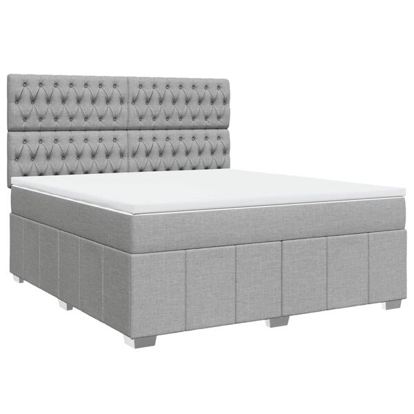vidaXL &Kappa;&rho;&epsilon;&beta;ά&tau;&iota; Boxspring &mu;&epsilon; &Sigma;&tau;&rho;ώ&mu;&alpha; &Alpha;&nu;&omicron;&iota;&chi;&tau;ό &Gamma;&kappa;&rho;&iota; 180x200 &epsilon;&kappa;. &Upsilon;&phi;&alpha;&sigma;&mu;ά&tau;&iota;&nu;&omicron;