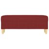 vidaXL Πάγκος μπορντό 100x35x41 εκ. Υφασμάτινος