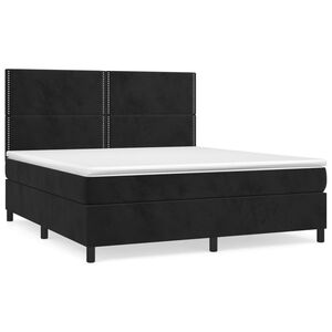 vidaXL &Kappa;&rho;&epsilon;&beta;ά&tau;&iota; Boxspring &mu;&epsilon; &Sigma;&tau;&rho;ώ&mu;&alpha; &Mu;&alpha;ύ&rho;&omicron; 180x200 &epsilon;&kappa;. &Beta;&epsilon;&lambda;&omicron;ύ&delta;&iota;&nu;&omicron;