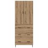vidaXL Highboard &mu;&epsilon; &sigma;&upsilon;&rho;&tau;ά&rho;&iota; 2 pcs Artisan Oak &Sigma;ύ&nu;&theta;&epsilon;&tau;&omicron; &Xi;ύ&lambda;&omicron; &kappa;&alpha;&iota; &Gamma;&upsilon;&alpha;&lambda;ί