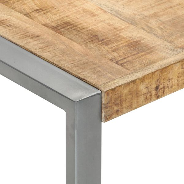 vidaXL Τραπεζάκι Σαλονιού 140 x 140 x 40 εκ. Ακατέργαστο Ξύλο Μάνγκο