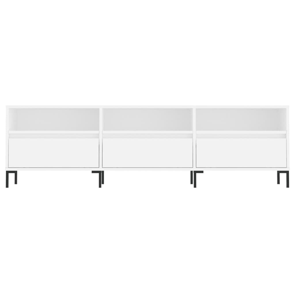vidaXL Έπιπλο Τηλεόρασης Λευκό 150x30x44,5 εκ. Επεξεργασμένο Ξύλο