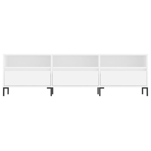 vidaXL Έπιπλο Τηλεόρασης Λευκό 150x30x44,5 εκ. Επεξεργασμένο Ξύλο