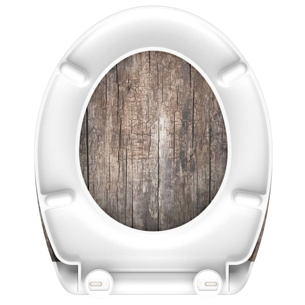 SCHÜTTE Κάθισμα Λεκάνης OLD WOOD με Soft-Close & Σχέδιο από Duroplast