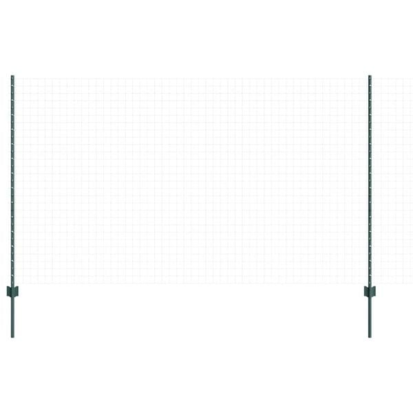 vidaXL Πό posts φράχτη 44 pcs Πράσινο 180 cm Ατσάλι