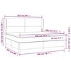 vidaXL &Kappa;&rho;&epsilon;&beta;ά&tau;&iota; Boxspring &mu;&epsilon; &Sigma;&tau;&rho;ώ&mu;&alpha; &Sigma;&kappa;&omicron;ύ&rho;&omicron; &Mu;&pi;&lambda;&epsilon; 200x200 &epsilon;&kappa;. &Beta;&epsilon;&lambda;&omicron;ύ&delta;&iota;&nu;&omicron;