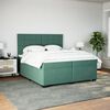 vidaXL &Kappa;&rho;&epsilon;&beta;ά&tau;&iota; Boxspring &mu;&epsilon; &Sigma;&tau;&rho;ώ&mu;&alpha; &Sigma;&kappa;&omicron;ύ&rho;&omicron; &Pi;&rho;ά&sigma;&iota;&nu;&omicron; 200x200&epsilon;&kappa;. &Beta;&epsilon;&lambda;&omicron;ύ&delta;&iota;&nu;&omicron;