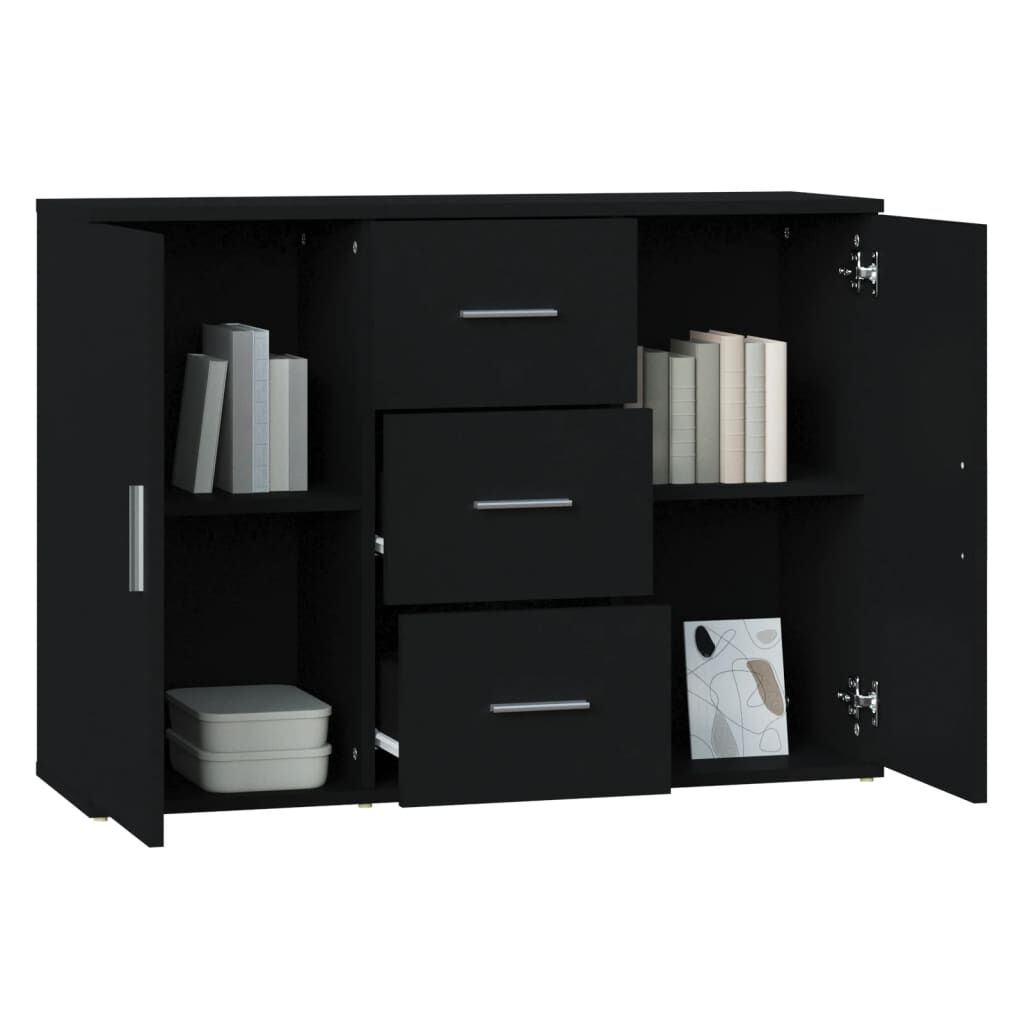 vidaXL Ντουλάπι Μαύρο 91 x 29,5 x 65 εκ. από Επεξεργασμένο Ξύλο