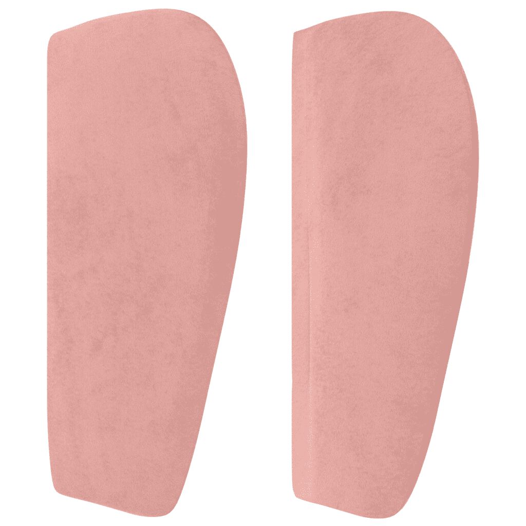 vidaXL Κρεβάτι Boxspring με Στρώμα Ροζ 140x200 εκ. Βελούδινο