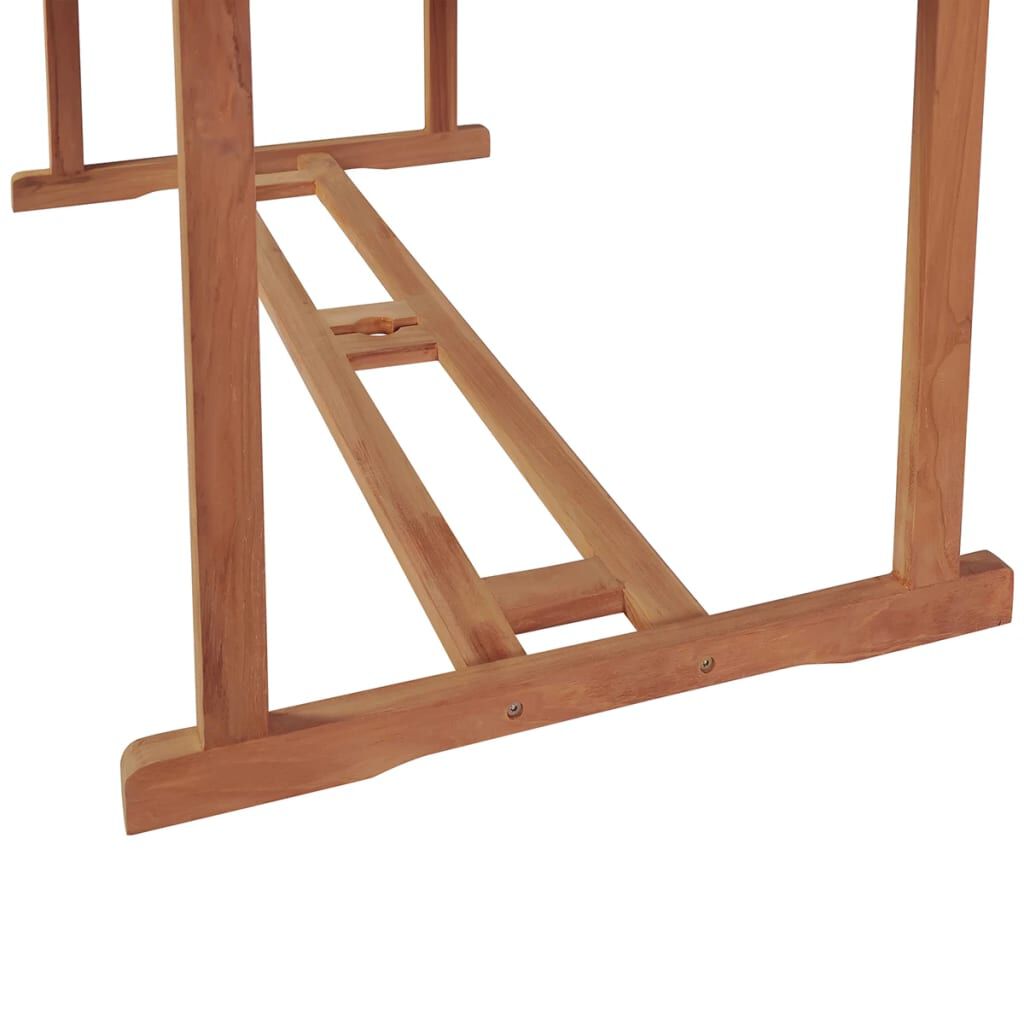 vidaXL Τραπέζι Κήπου 180 x 90 x 75 εκ. από Μασίφ Ξύλο Teak