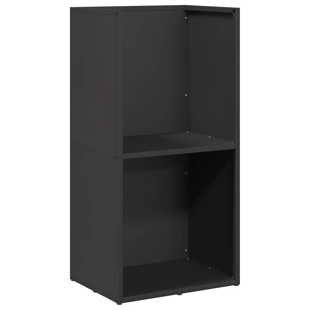 vidaXL Ράφι Καυσόξυλων Μαύρο 40x30x80 εκ. Χάλυβας ψυχρής έλασης