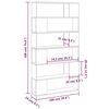 vidaXL Βιβλιοθήκη/Διαχωριστικό Χώρου Μαύρο 100 x 24 x 188 εκ.