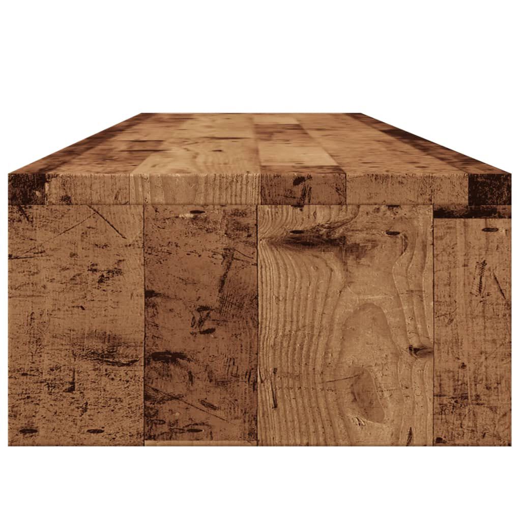 vidaXL Βάση Οθονών Παλαιό Ξύλο 100 x 24 x 13 εκ. από Επεξ. Ξύλο