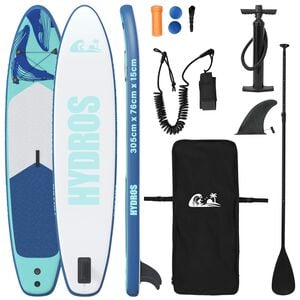 vidaXL &Phi;&omicron;&upsilon;&sigma;&kappa;&omega;&tau;ή &sigma;&alpha;&nu;ί&delta;&alpha; SUP HYDROS 305 x 76 x 15 cm &Tau;&iota;&rho;&kappa;&omicron;&upsilon;ά&zeta; &gamma;&iota;&alpha;